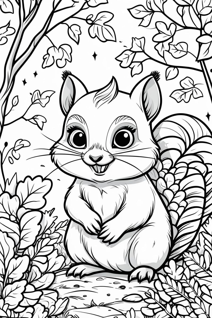 Explore adorable cute squirrel coloring pages perfect for kids! Wonderful designs to keep the kids occupied during those cold autumn months.cute squirrel coloring | kids coloring pages | squirrel art | black and white designs | kid-friendly coloring | cartoon coloring | simple animal art | fun coloring pages | nature coloring | easy crafts | Fall coloring | Autumn coloring