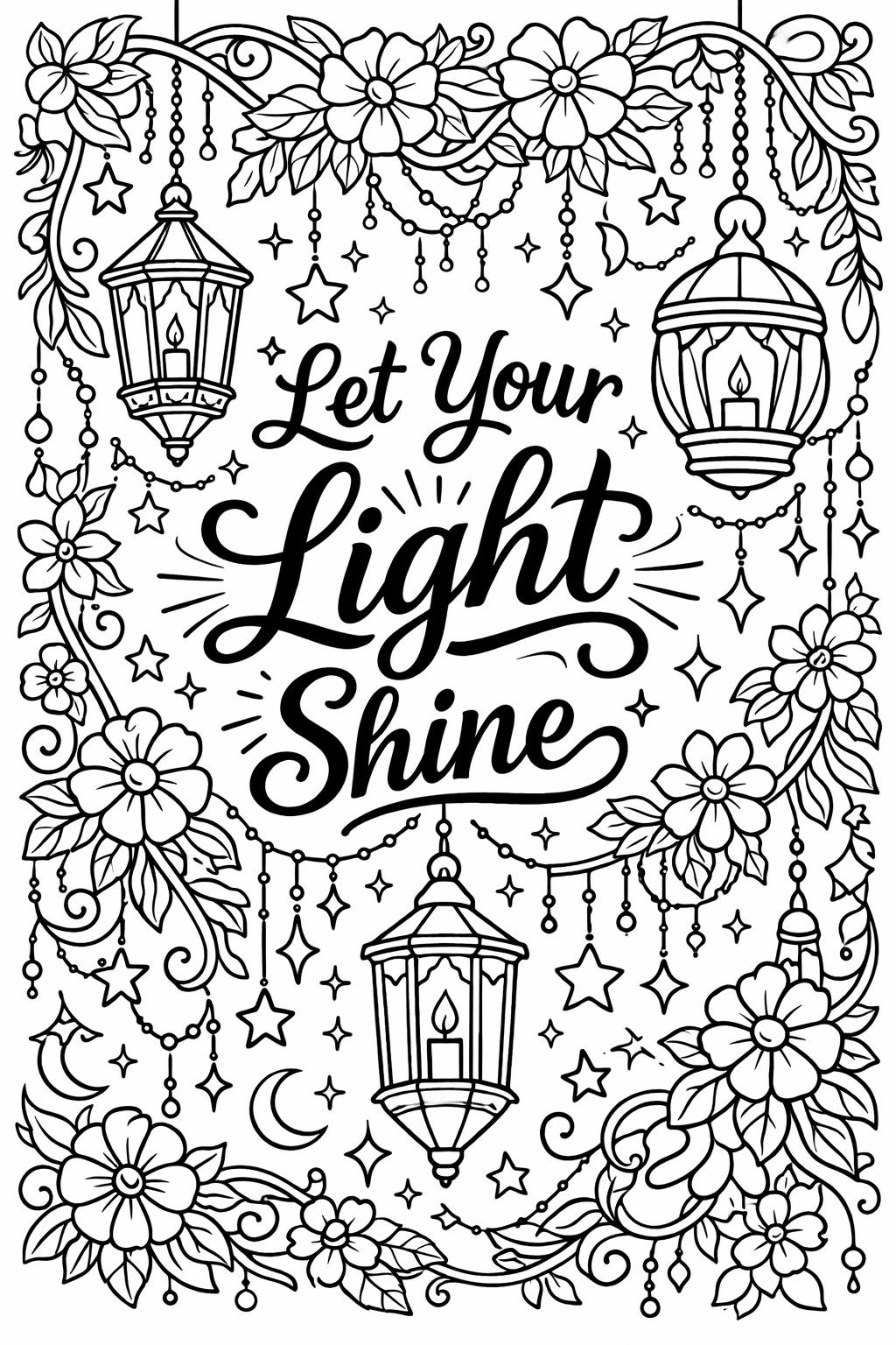 happiness coloring page | cheerful positive message | calming creative sheet