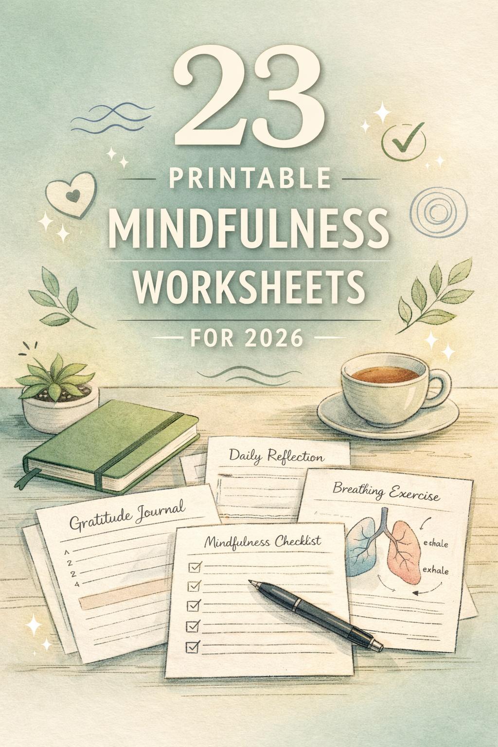 mindfulness worksheets | 300 mindfulness worksheets pdf | five mindfulness worksheets