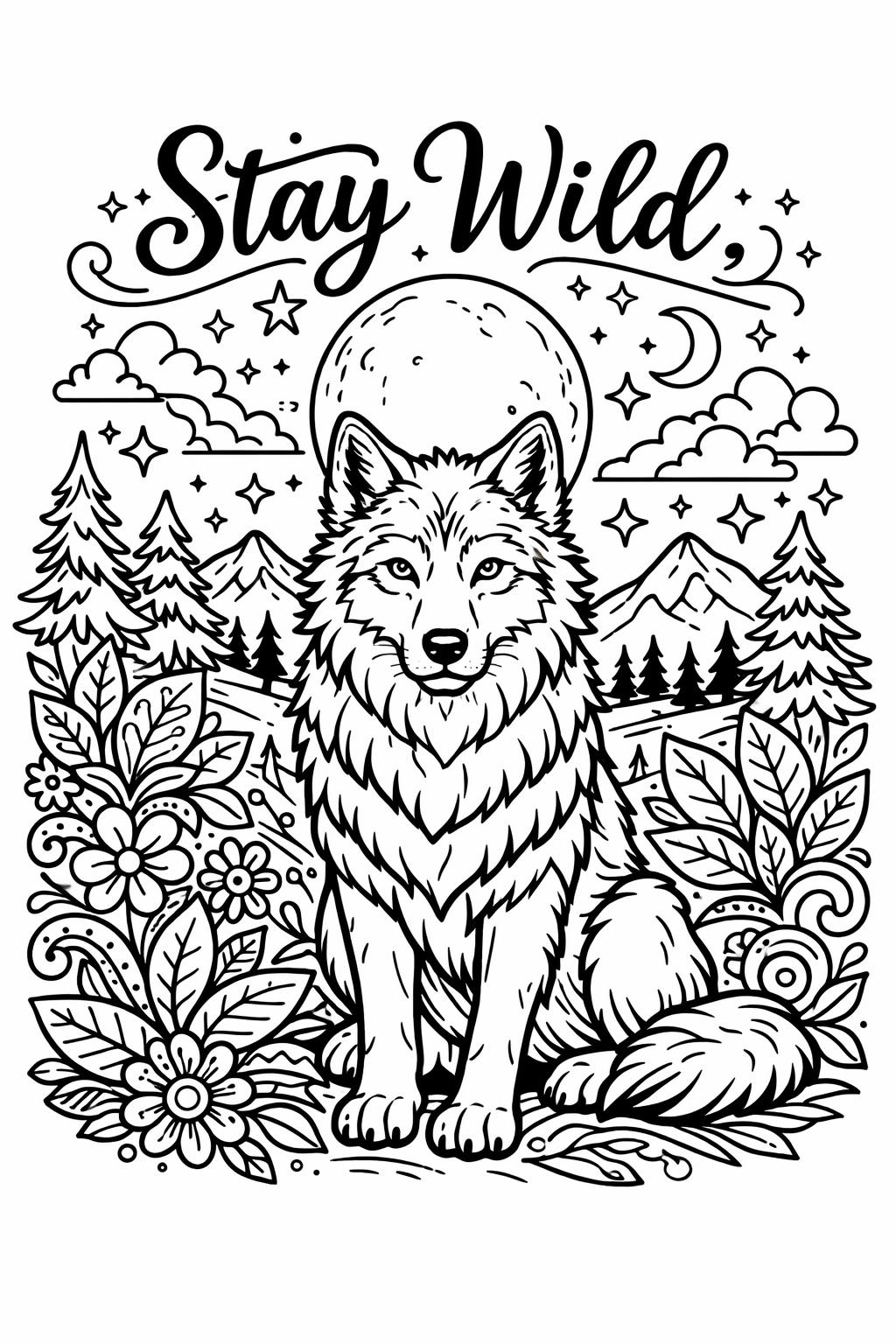 kindness coloring page | thoughtful positive message | relaxing inspirational design