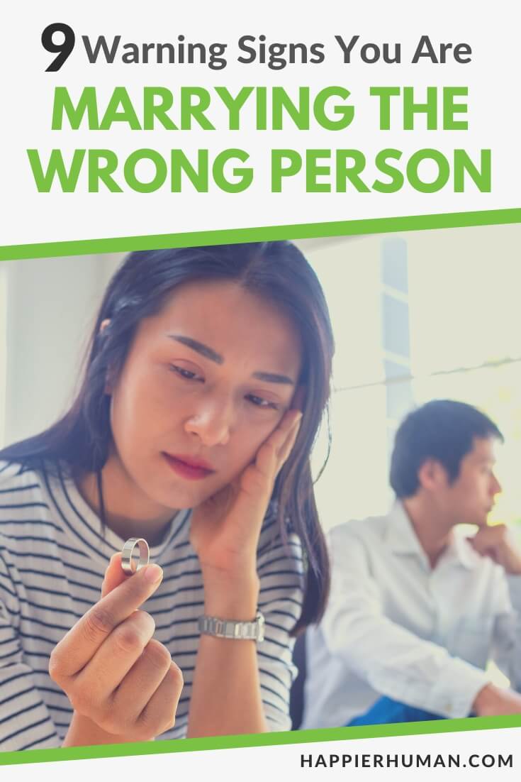 marrying wrong person | how to avoid marrying the wrong person | signs that say you're marrying the wrong person