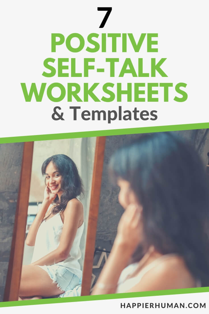 positive self talk worksheet | example of positive self-talk | examples of self-talk