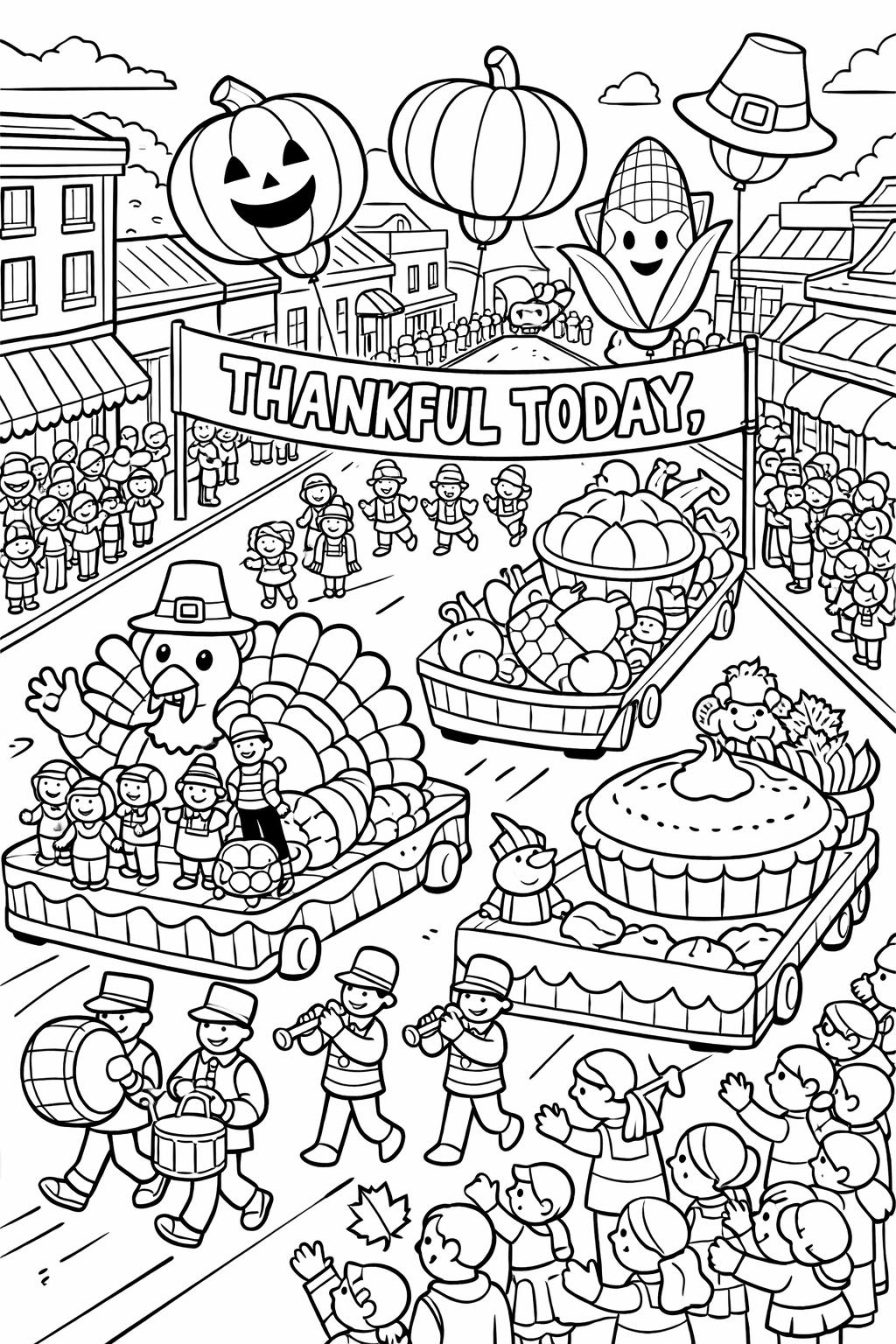 Thanksgiving wreath coloring page | festive adult coloring sheet | printable holiday art