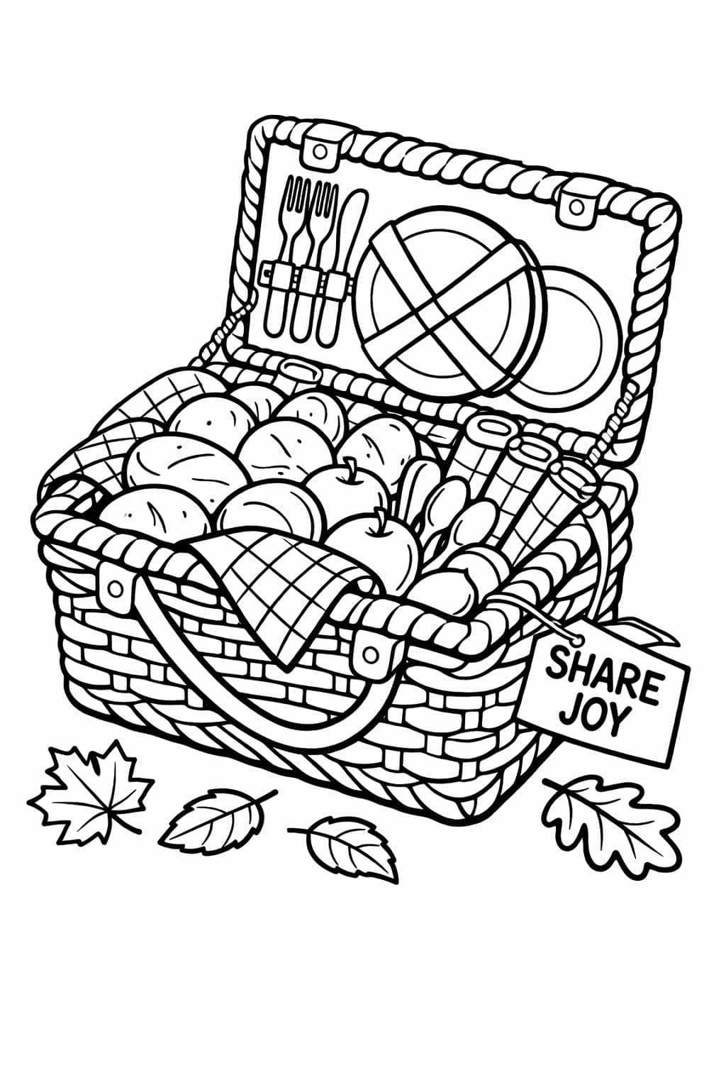 Thanksgiving food coloring page | printable adult coloring sheet | holiday relaxation activity
