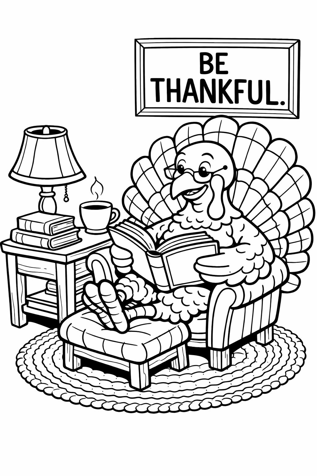 turkey coloring page for kindergarten | Thanksgiving classroom printable | holiday learning activity