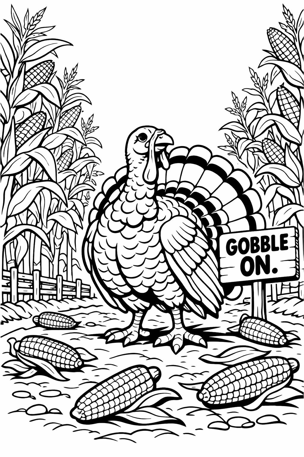 turkey coloring pages | Thanksgiving printable coloring sheets | festive holiday activity