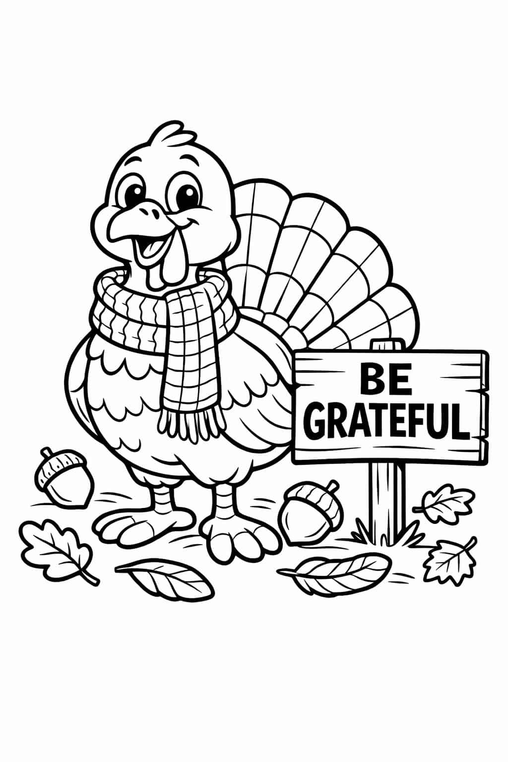 Thanksgiving harvest basket coloring page | autumn adult coloring printable | creative seasonal activity