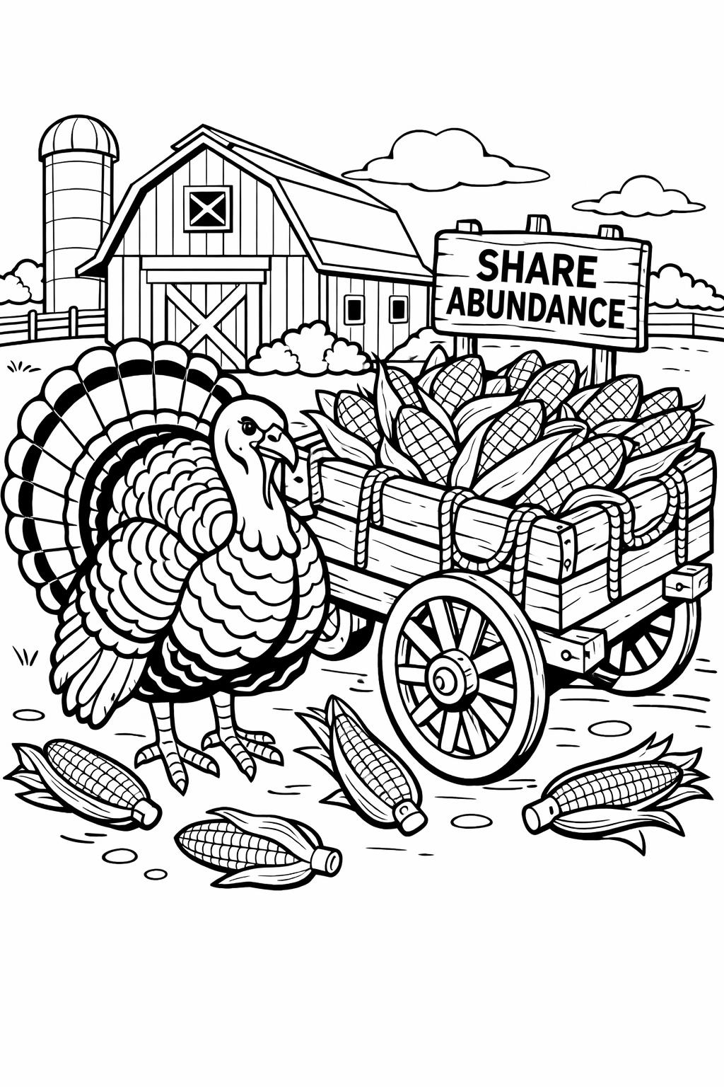 detailed turkey coloring page | Thanksgiving adult coloring sheet | relaxing holiday activity