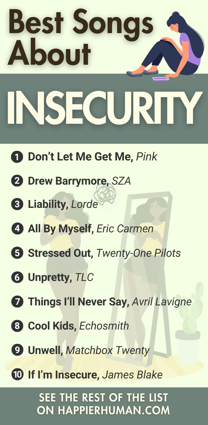songs about insecurity | insecurity | song about insecurity that are relatable