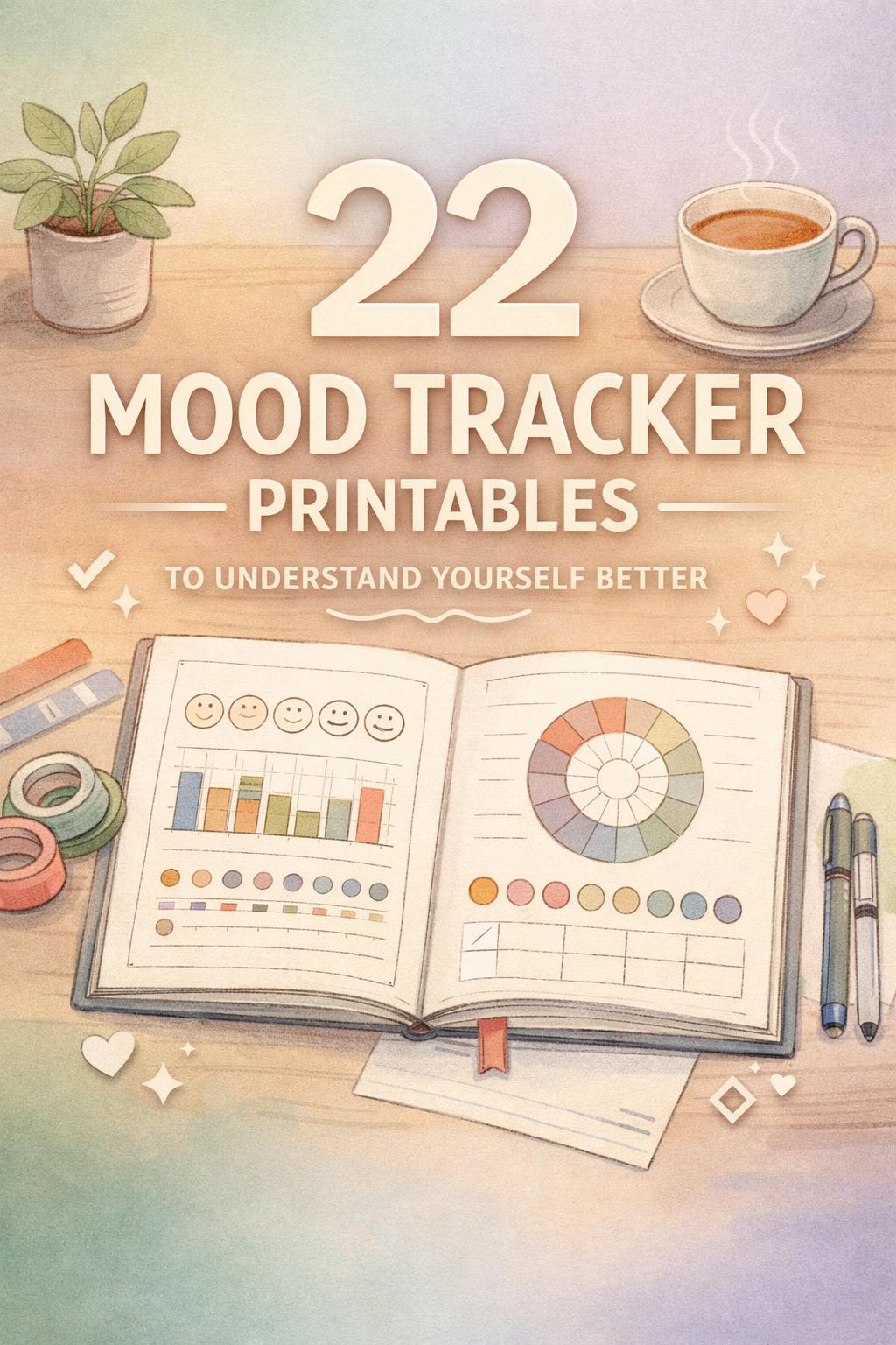 weekly mood tracker printable pdf | monthly mood tracker printable pdf | may mood tracker printable