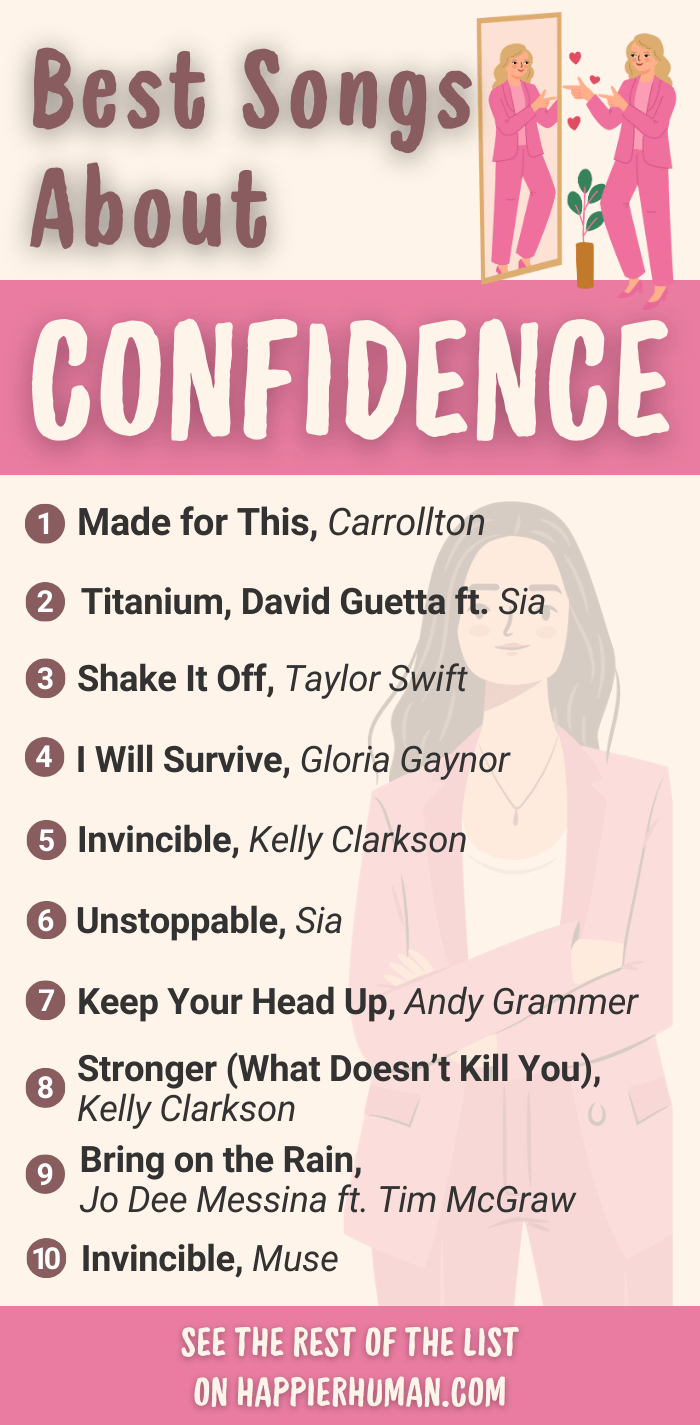 songs about confidence | confidence song | confidence song