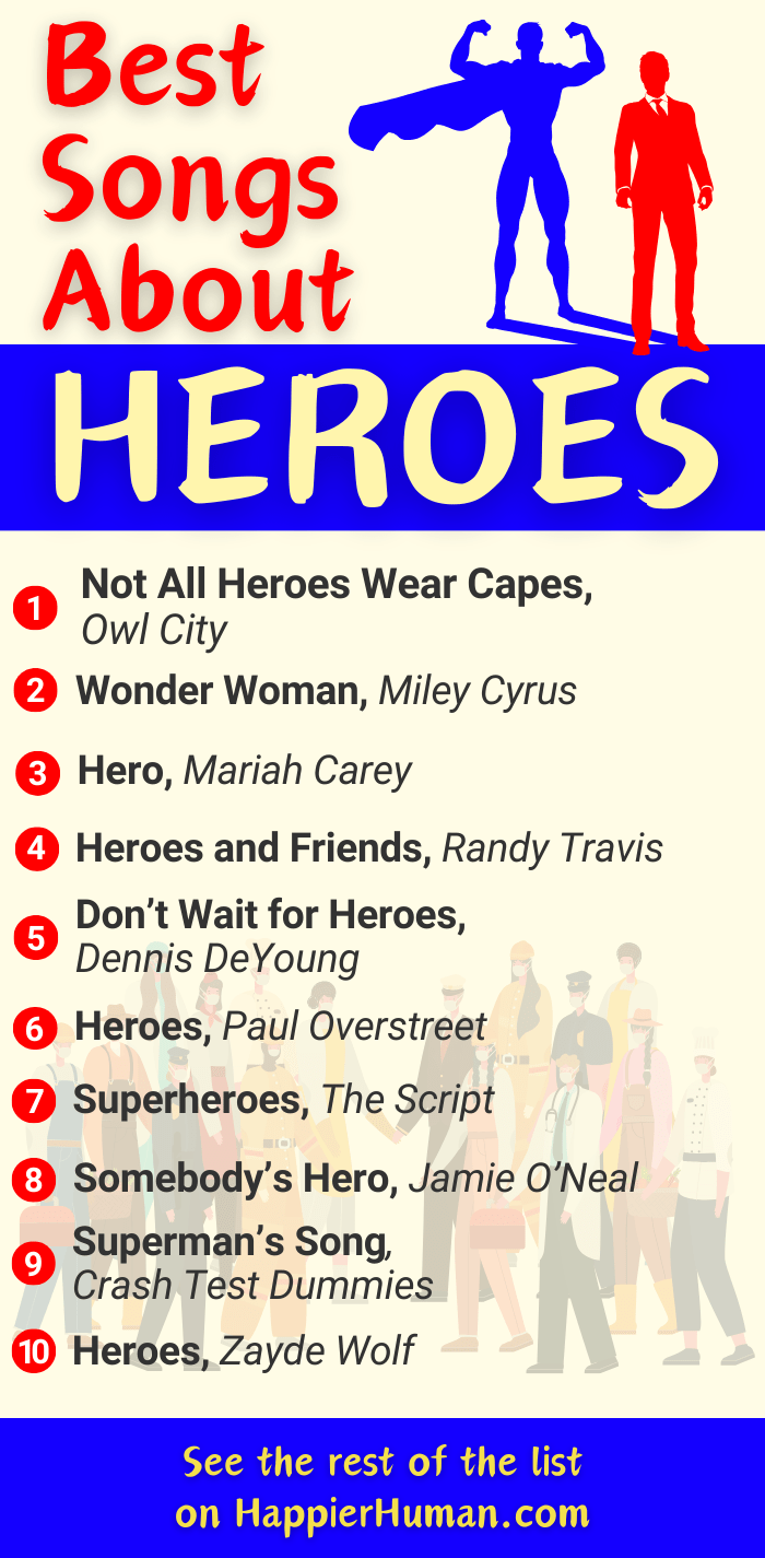 song about heroes | best songs about heroes | top song about heroes
