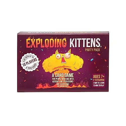 Exploding Kittens Party Pack Card Game | Fun Russian Roulette Family Game