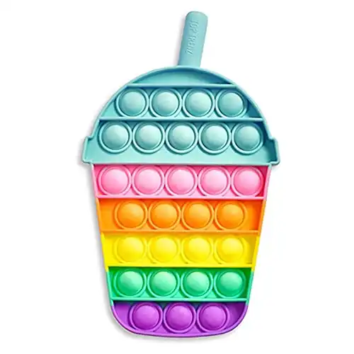 TOP TRENZ OMG Pop Fidgety Bubble Fidget Toy Stress Relief Anxiety Boredom 5" (Frappe)