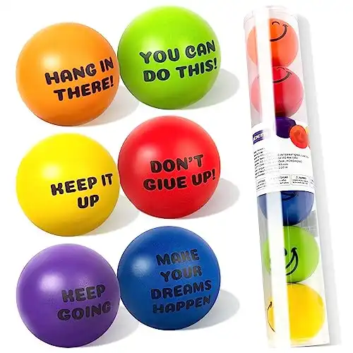Homotte 6 Pcs Motivational Stress Balls