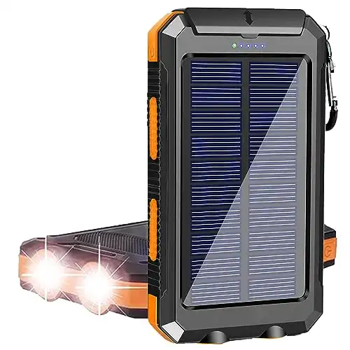 Solar Charger, 38800mAh Portable Solar Power Bank
