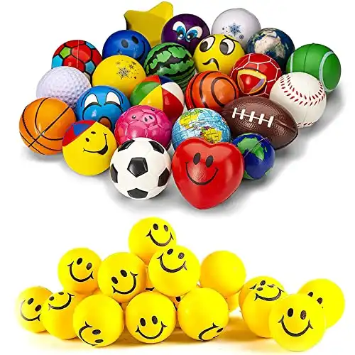 Neliblu Party Favors for Kids - Stress Smile Balls
