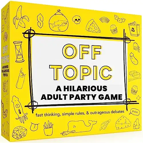 OFF TOPIC Party Game for Adults - Fun Adult Board Games