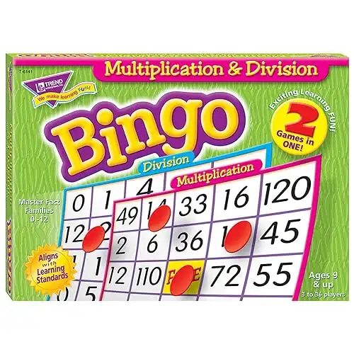 Trend Enterprises: Multiplication & Division Bingo Game