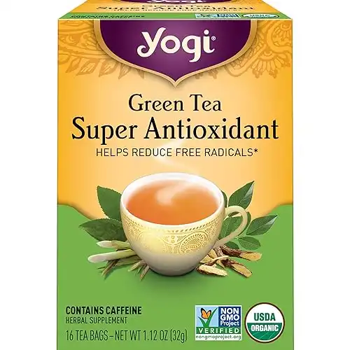 Yogi Tea - Green Tea Super Antioxidant (6 Pack) - Organic Green Tea Blend