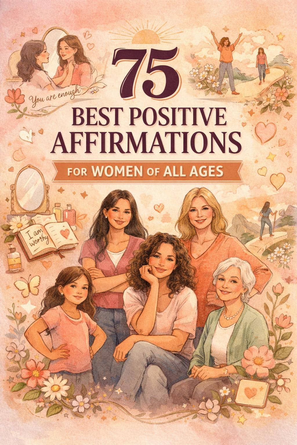 daily motivational affirmations | positive affirmations for self esteem | high value woman affirmations