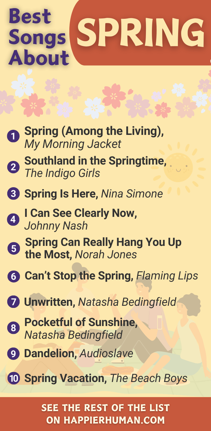 best songs about spring of all time | song about spring | best songs about spring