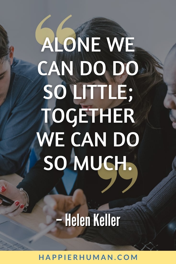 quotes about teamwork and success | quotes about working together | collaboration