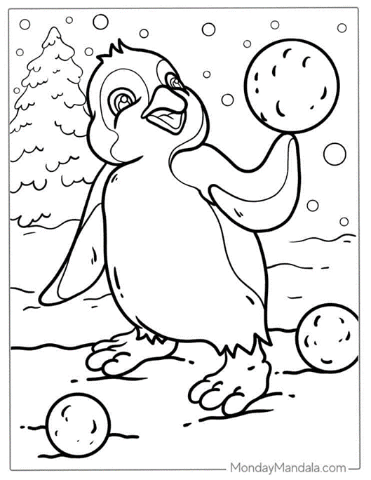 penguin coloring pages | coloring pages for penguins | penguin coloring page for adults