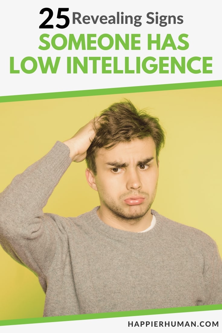 signs of low intelligence | low intelligence | low intelligence in people