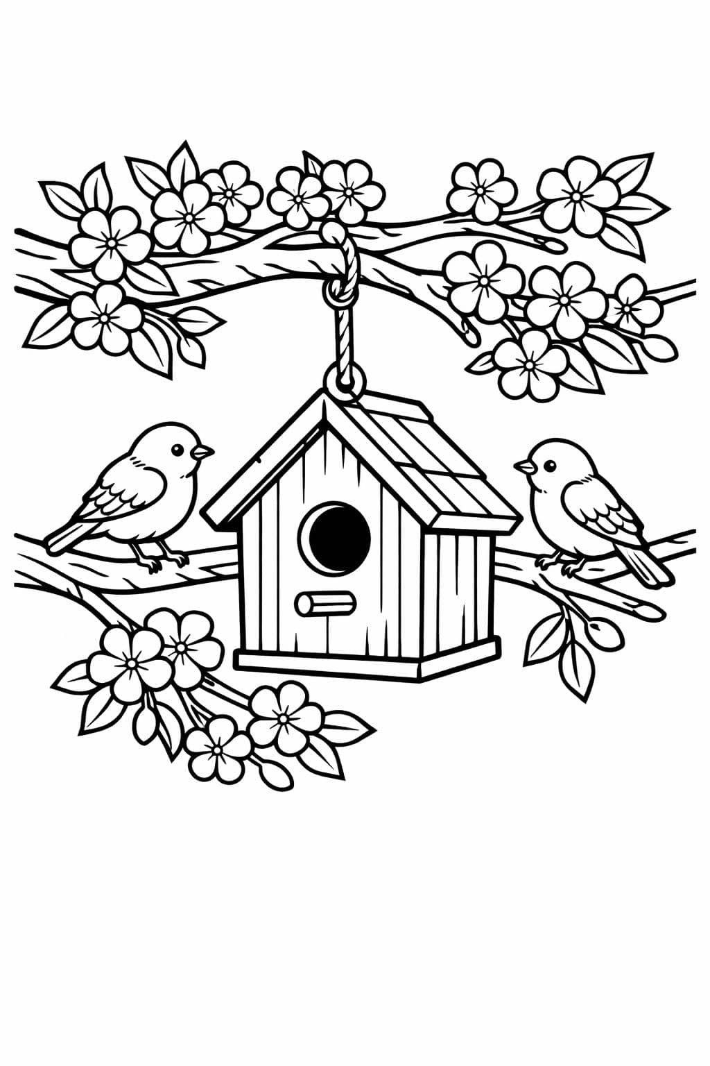 spring flowers coloring pages | spring time coloring page | spring coloring pages