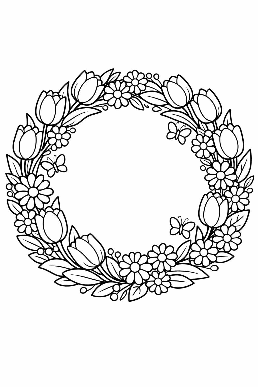 spring flowers coloring pages | spring time coloring page | spring coloring pages
