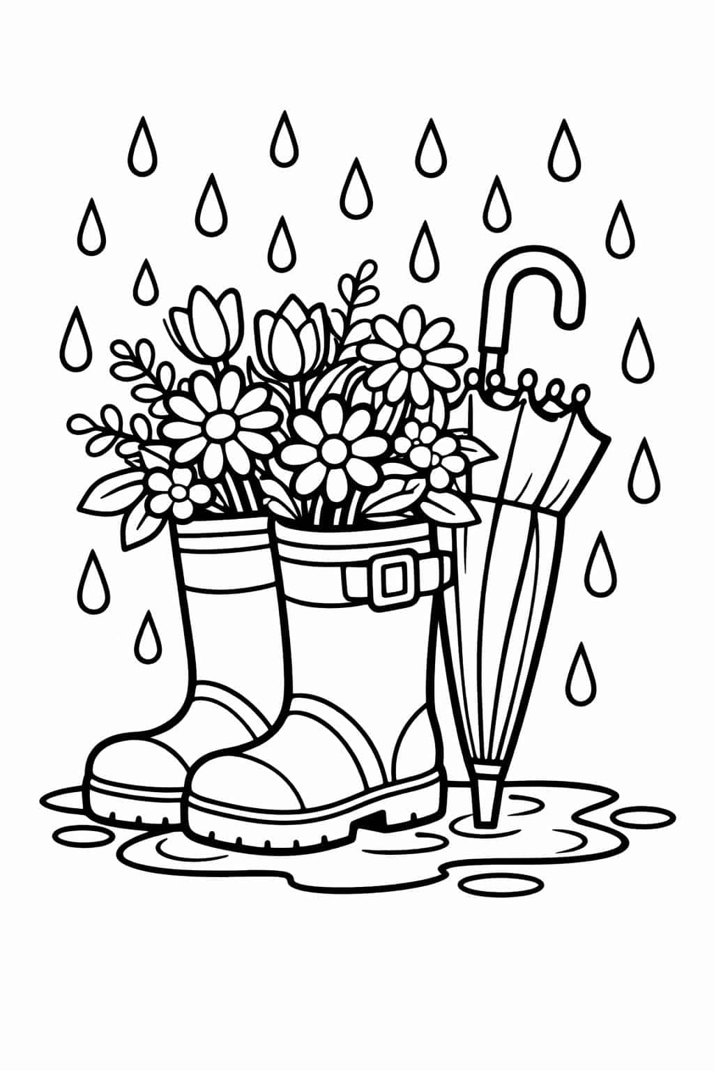 spring flowers coloring pages | spring time coloring page | spring coloring pages