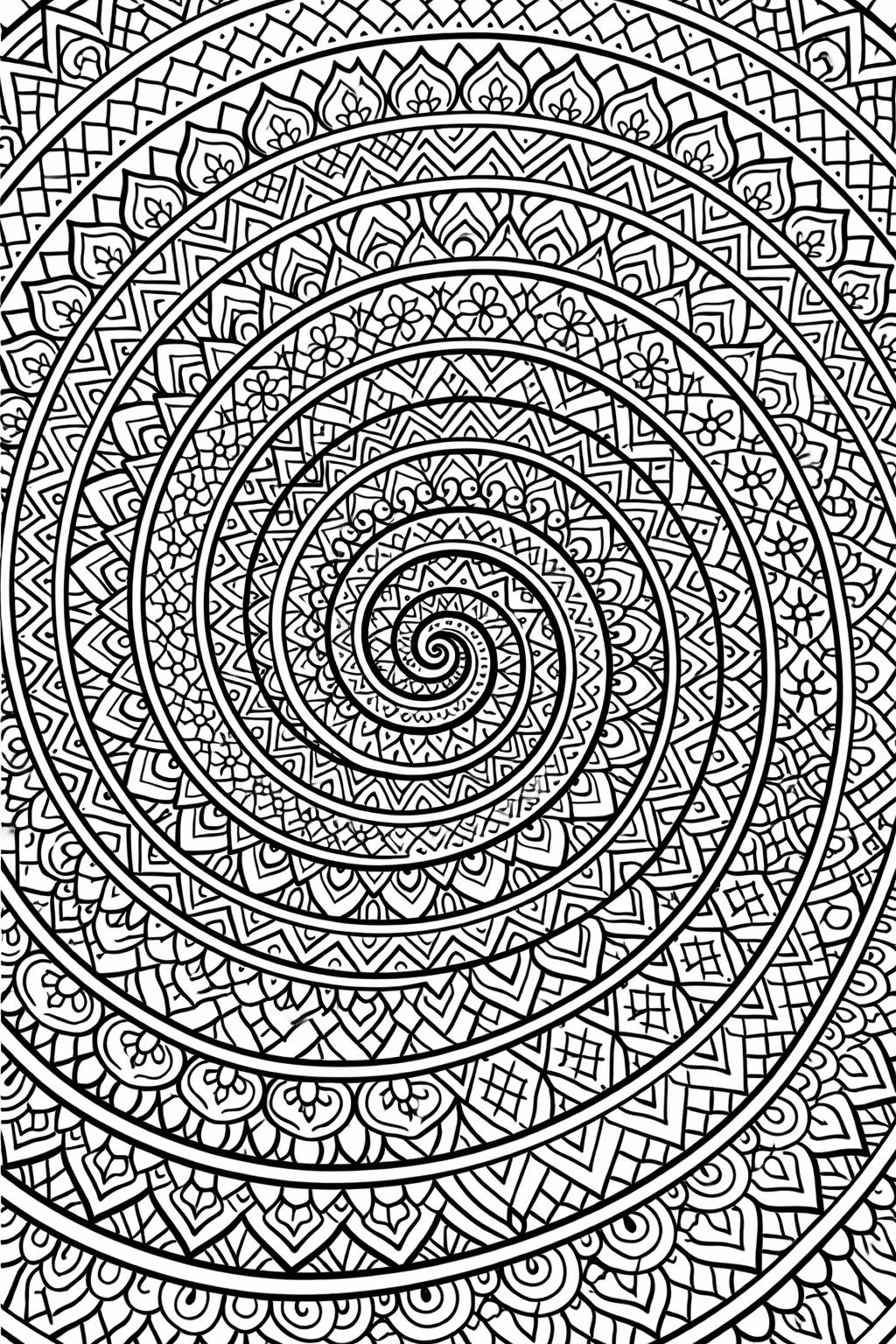 stress relief coloring page for adults | calming pattern design | relaxing art coloring sheet
