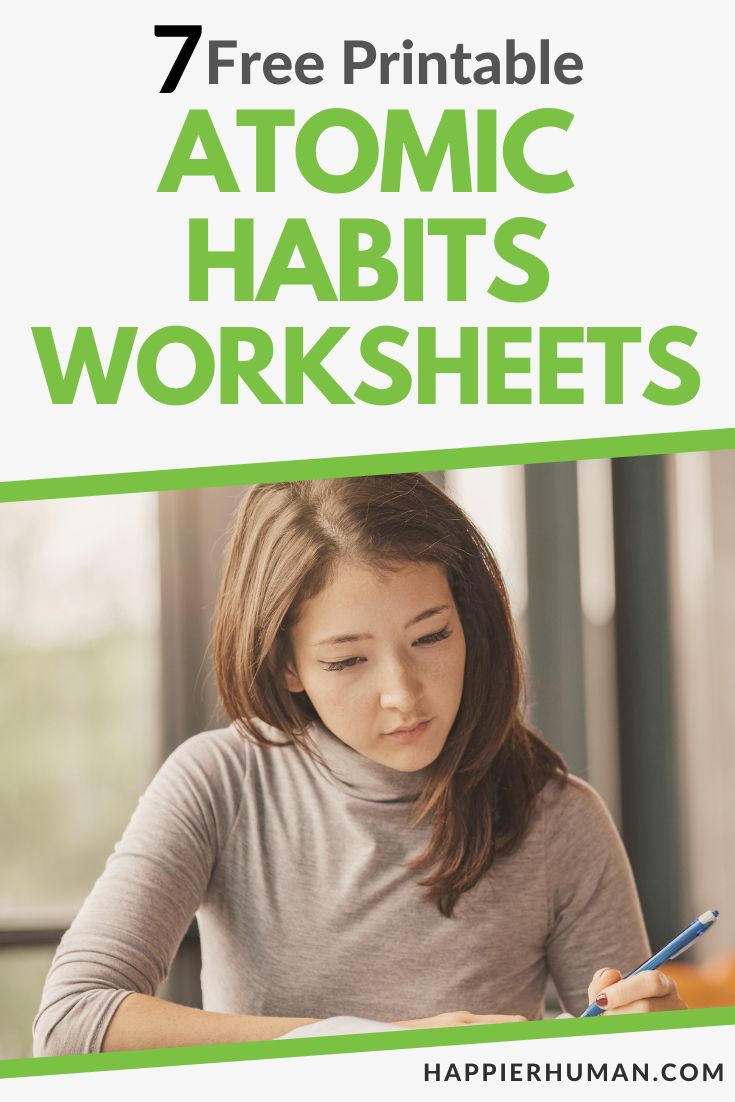 atomic habits worksheets | atomic habits | atomic habits templates