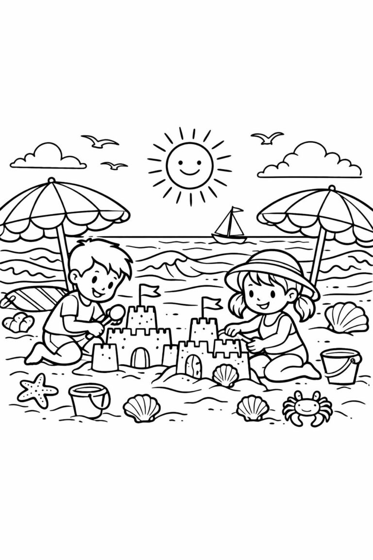 95 Printable Summer Coloring Pages for Adults & Kids