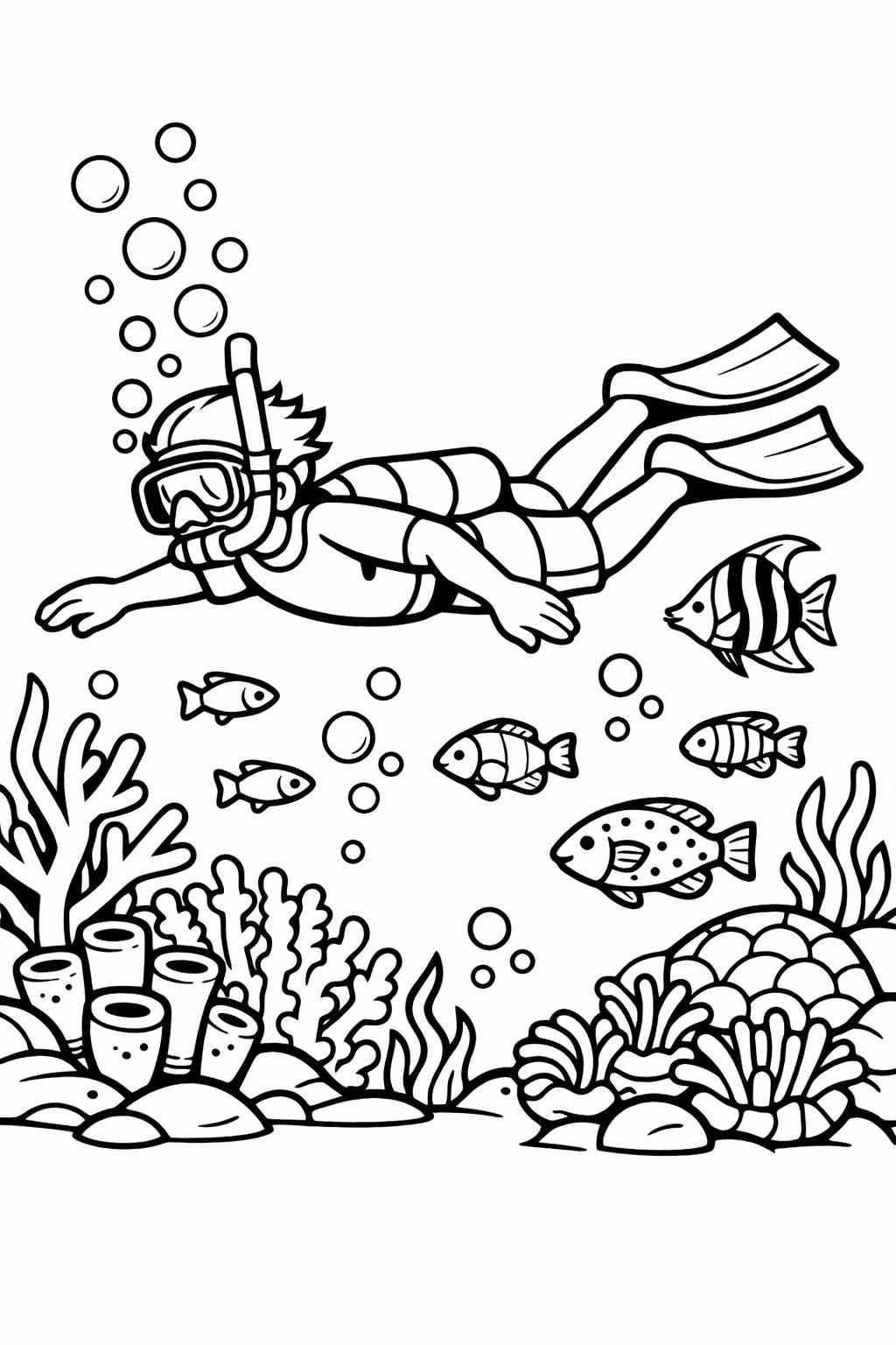 summer kids playing coloring | outdoor fun scene | sunny day activity art