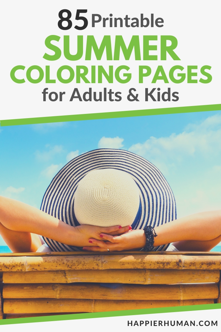 summer coloring pages | summer coloring pages for adults | spring coloring pages