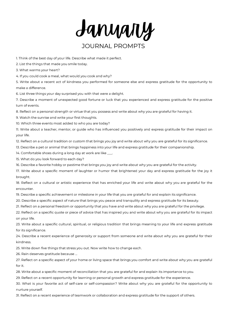 gratitude journal templates | daily gratitude journal | example of gratitude journal