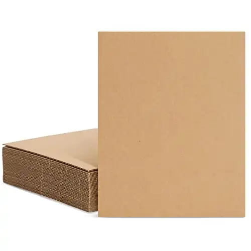 25 Pack Corrugated Cardboard Sheets