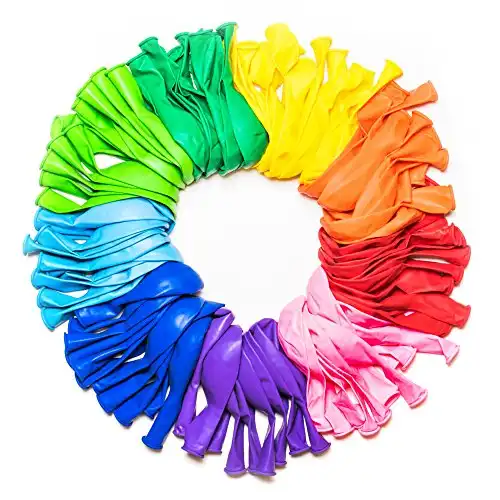 Dusico® Balloons Rainbow Set (100 Pack) 12 Inches