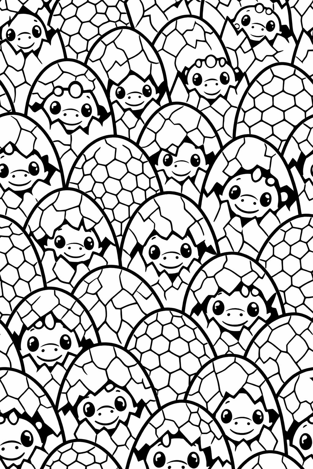 kawaii dinosaur coloring page | super cute dino art | simple kids design