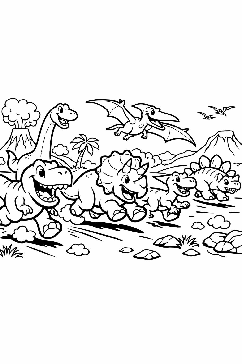 ocean dinosaur coloring page | prehistoric sea creature | fun kids illustration
