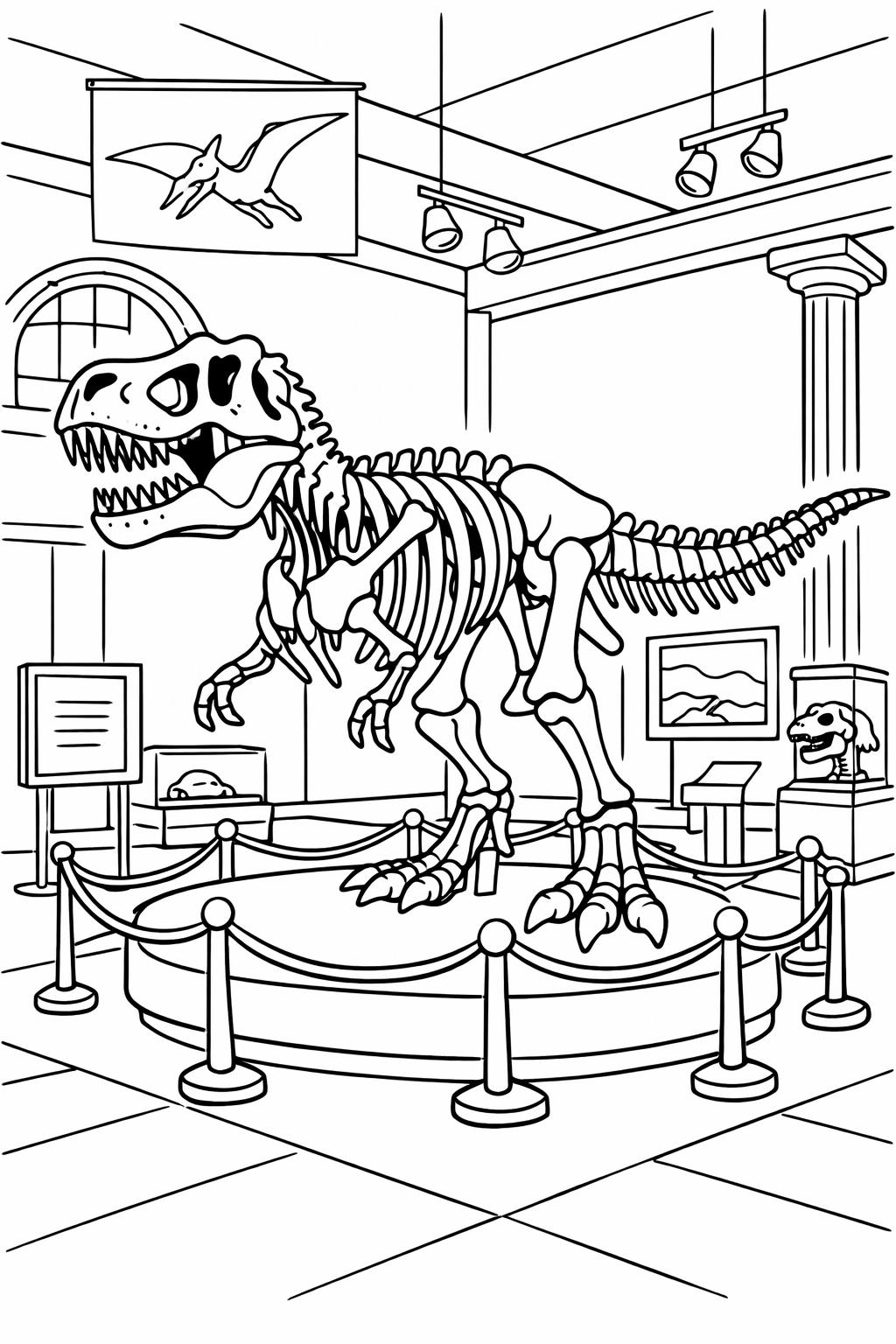 friendly dinosaur coloring page | smiling dino character | easy coloring outline