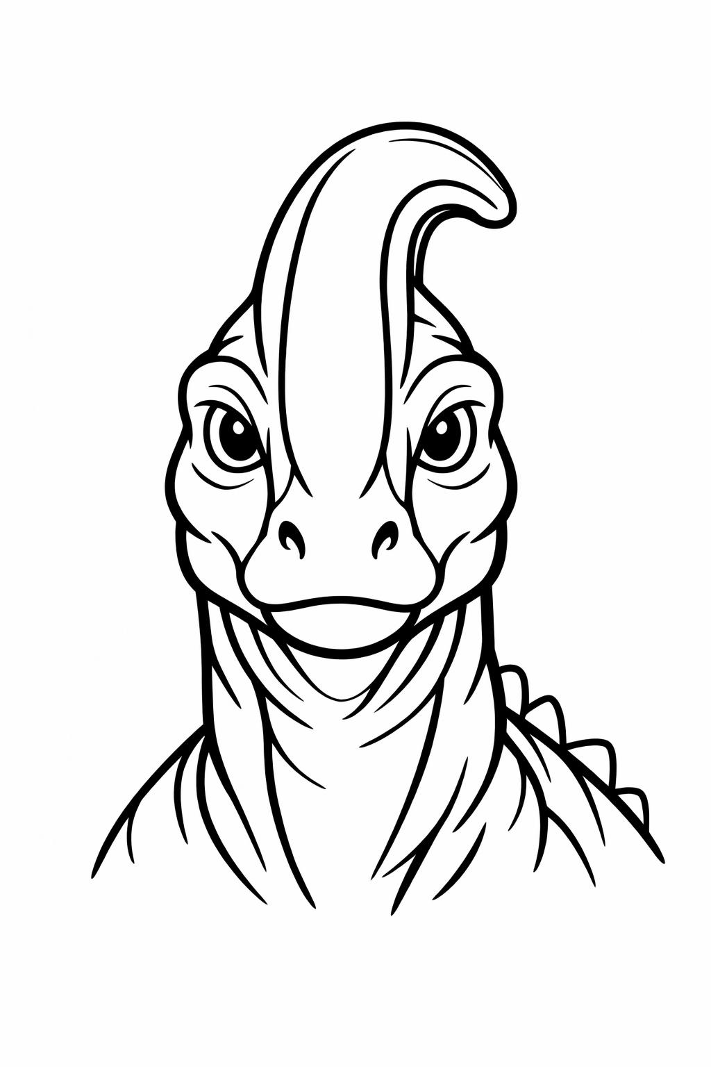 dinosaur scene coloring page | dinos in nature illustration | kids prehistoric artwork