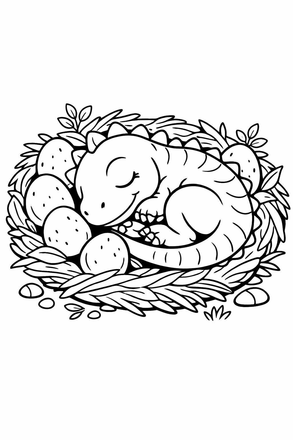 stegosaurus coloring page for kids | spiky dinosaur outline | fun kids dino design