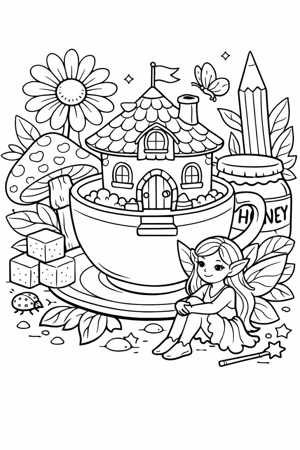 Spark your imagination with these beautiful fairy coloring pages! A magical activity for kids and adults alike. | Fairy Coloring Pages | Fantasy Coloring Sheets | Printable Fairy Art | Whimsical Coloring Fun | Enchanting Coloring Activities | Creative Fairy Printables | Magical Fantasy Art | Fairy-Themed Coloring Pages