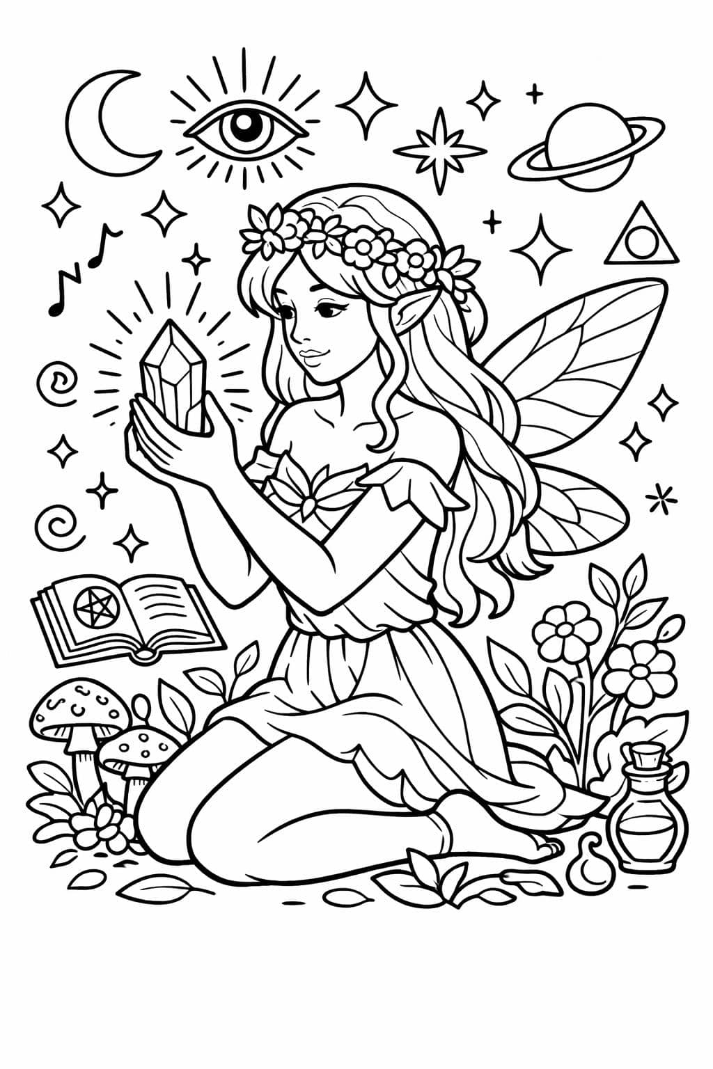 Spark your imagination with these beautiful fairy coloring pages! A magical activity for kids and adults alike. | Fairy Coloring Pages | Fantasy Coloring Sheets | Printable Fairy Art | Whimsical Coloring Fun | Enchanting Coloring Activities | Creative Fairy Printables | Magical Fantasy Art | Fairy-Themed Coloring Pages