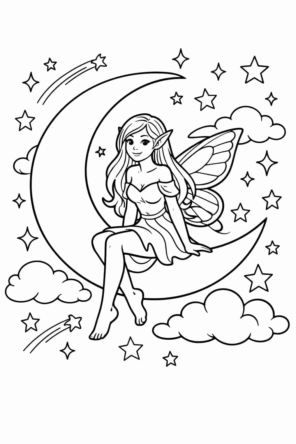 Spark your imagination with these beautiful fairy coloring pages! A magical activity for kids and adults alike. | Fairy Coloring Pages | Fantasy Coloring Sheets | Printable Fairy Art | Whimsical Coloring Fun | Enchanting Coloring Activities | Creative Fairy Printables | Magical Fantasy Art | Fairy-Themed Coloring Pages