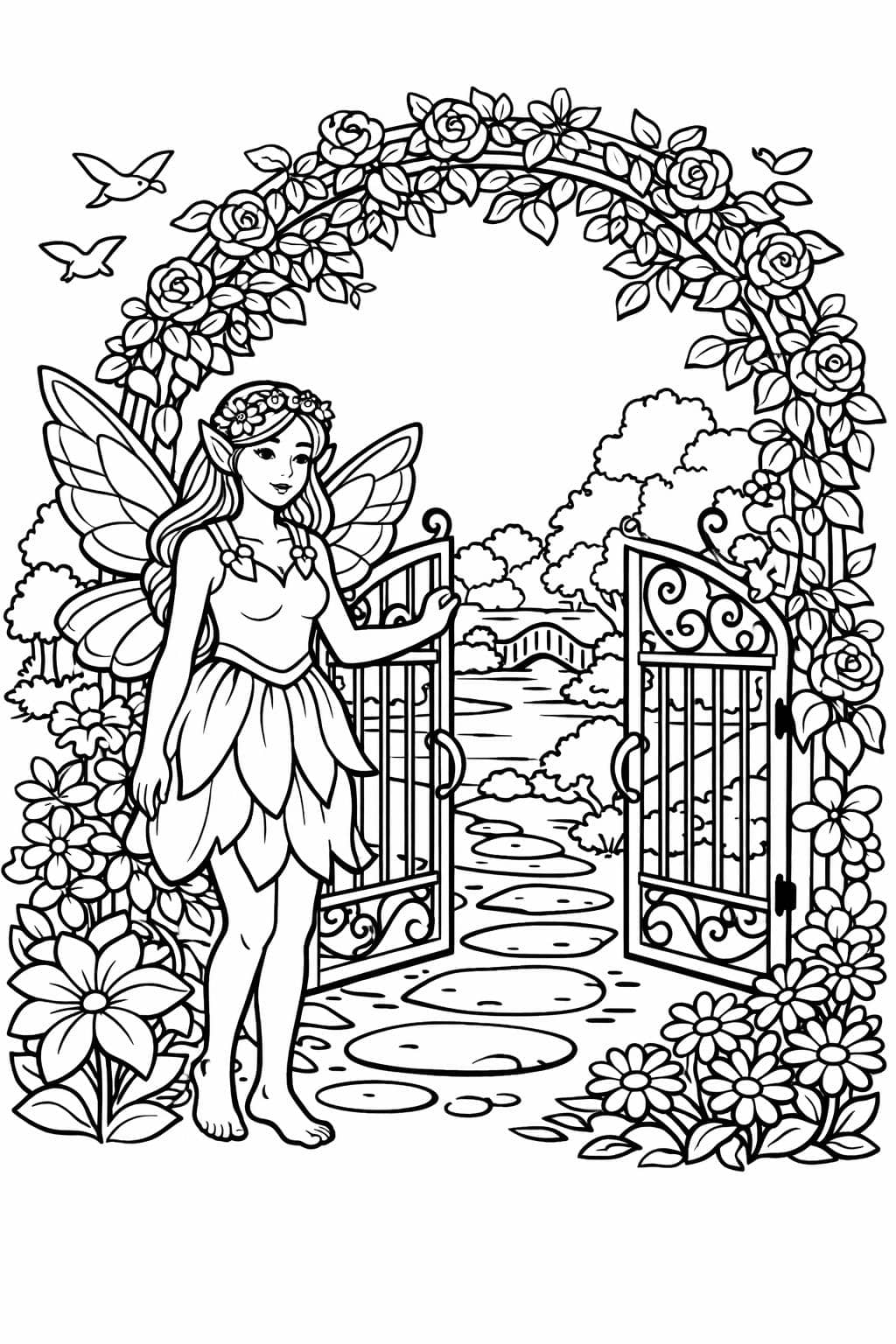 Spark your imagination with these beautiful fairy coloring pages! A magical activity for kids and adults alike. | Fairy Coloring Pages | Fantasy Coloring Sheets | Printable Fairy Art | Whimsical Coloring Fun | Enchanting Coloring Activities | Creative Fairy Printables | Magical Fantasy Art | Fairy-Themed Coloring Pages