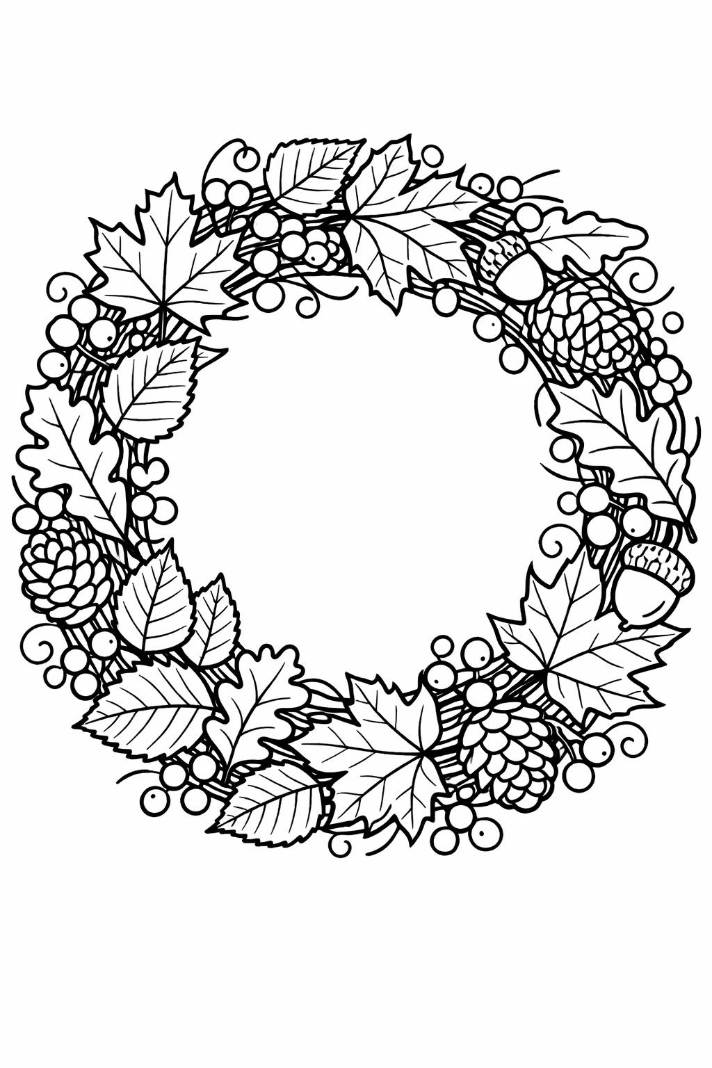 oak leaf coloring page | classic fall leaf illustration | printable coloring sheet